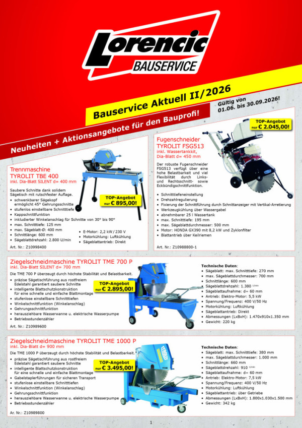 Bauservice Aktuell II/2026