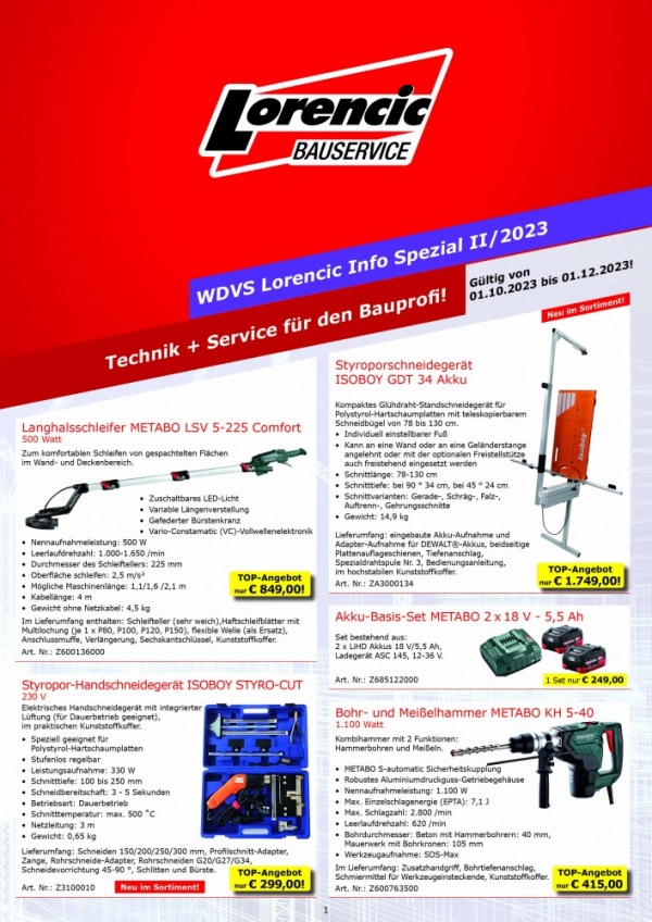 WDVS Lorencic Info Spezial II/2023
